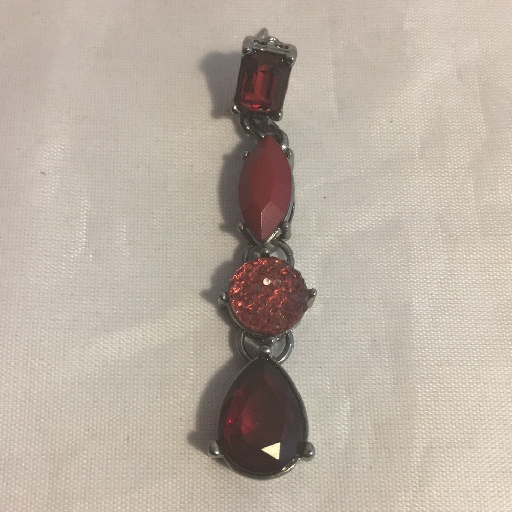 Red Ruby Dangling Earrings - image 2